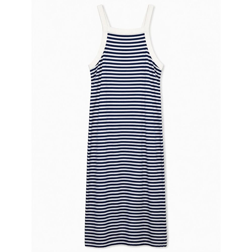 t.la Anthropologie Striped Maxi Dress Square Neck Minimal Coastal Summer